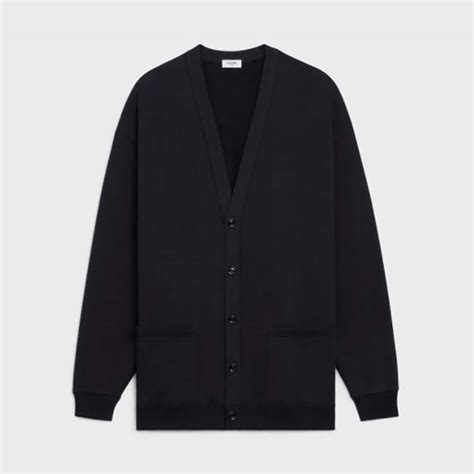 celine star loose cardigan|celine loose cardigan in cotton fleece.